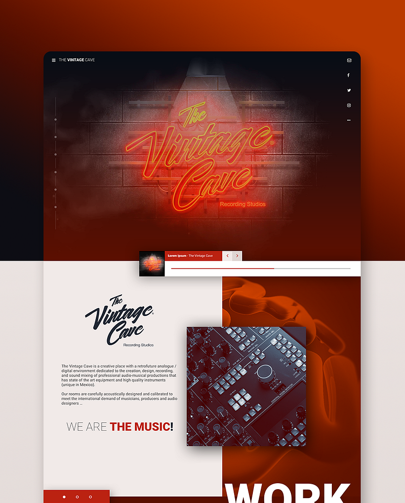 The Vintage Cave / Web Design 0