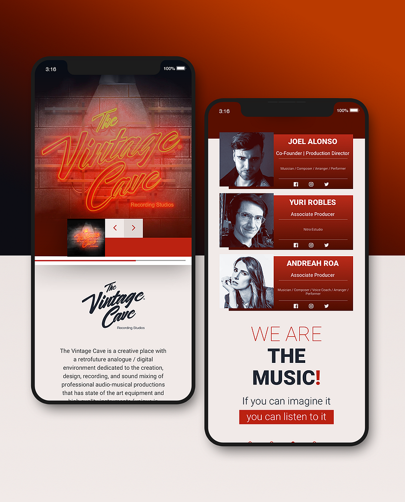 The Vintage Cave / Web Design 2