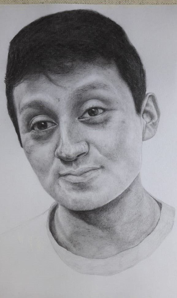Mi Proyecto del curso: Retrato realista con lápiz de grafito 4