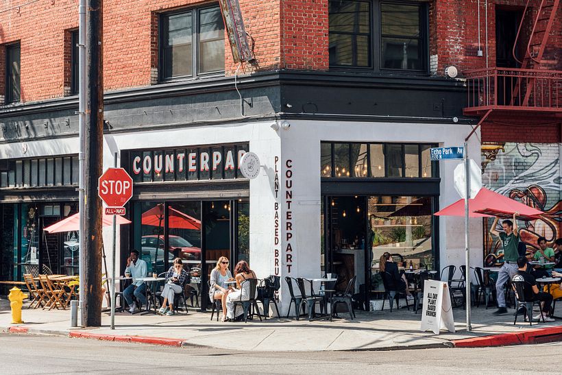 At the corner of Echo Park Ave and Delta St, Counterpart is where corner shop meets modern cafe.