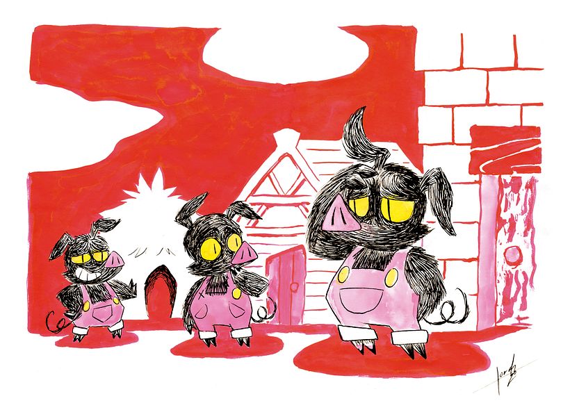 Mi Proyecto del curso: Introducción a la ilustración infantil: Los Tres Cerditos 3