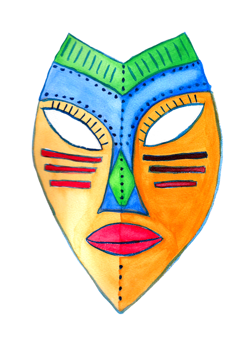 I love Afro Caribbean art and i embrace my heritage,this turned into another t-shirt design called  "Find your tribe"
