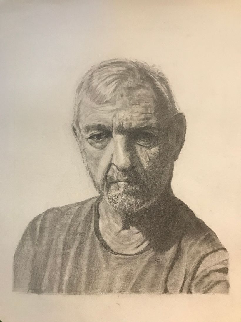 Mi Proyecto del curso: Retrato realista con lápiz de grafito -1