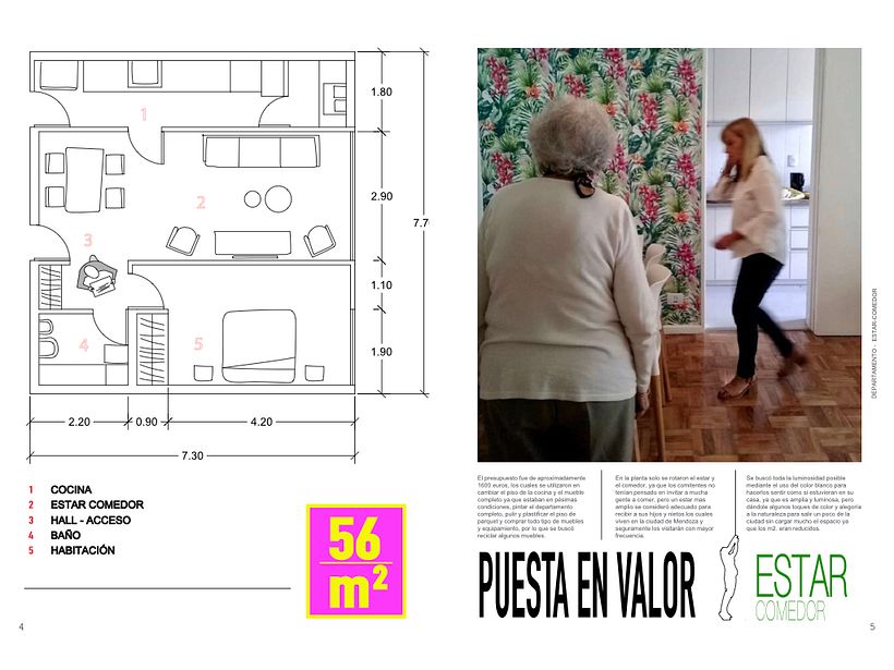 REMODELACIÓN DE DEPARTAMENTO  - INTERIOR DESIGN - J.M.L /   Mendoza, Argentina  1