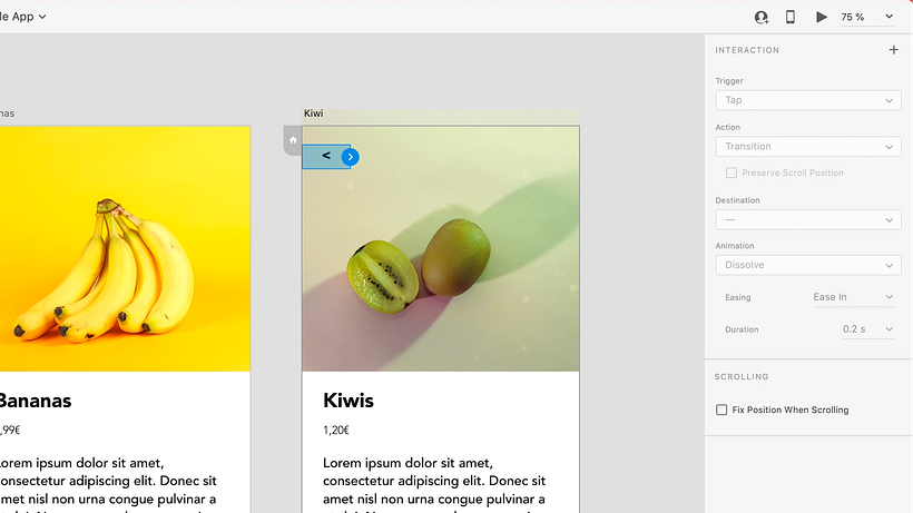 Adobe XD Tutorial: Basic Prototype Interactions 14