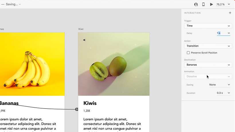 Adobe XD Tutorial: Basic Prototype Interactions 16