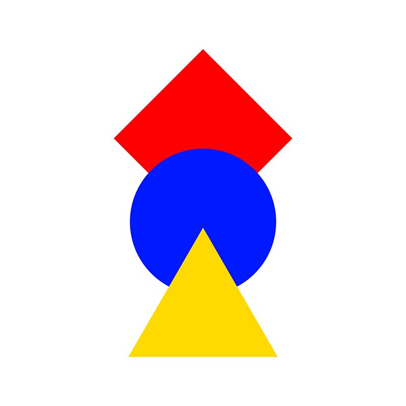 Coloca las formas a tu gusto en Illustrator para trabajar con Shape Builder