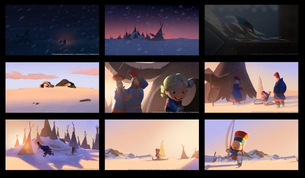 Samuel Smith pintou "color keys" para Klaus, o primeiro filme da SPA Studios