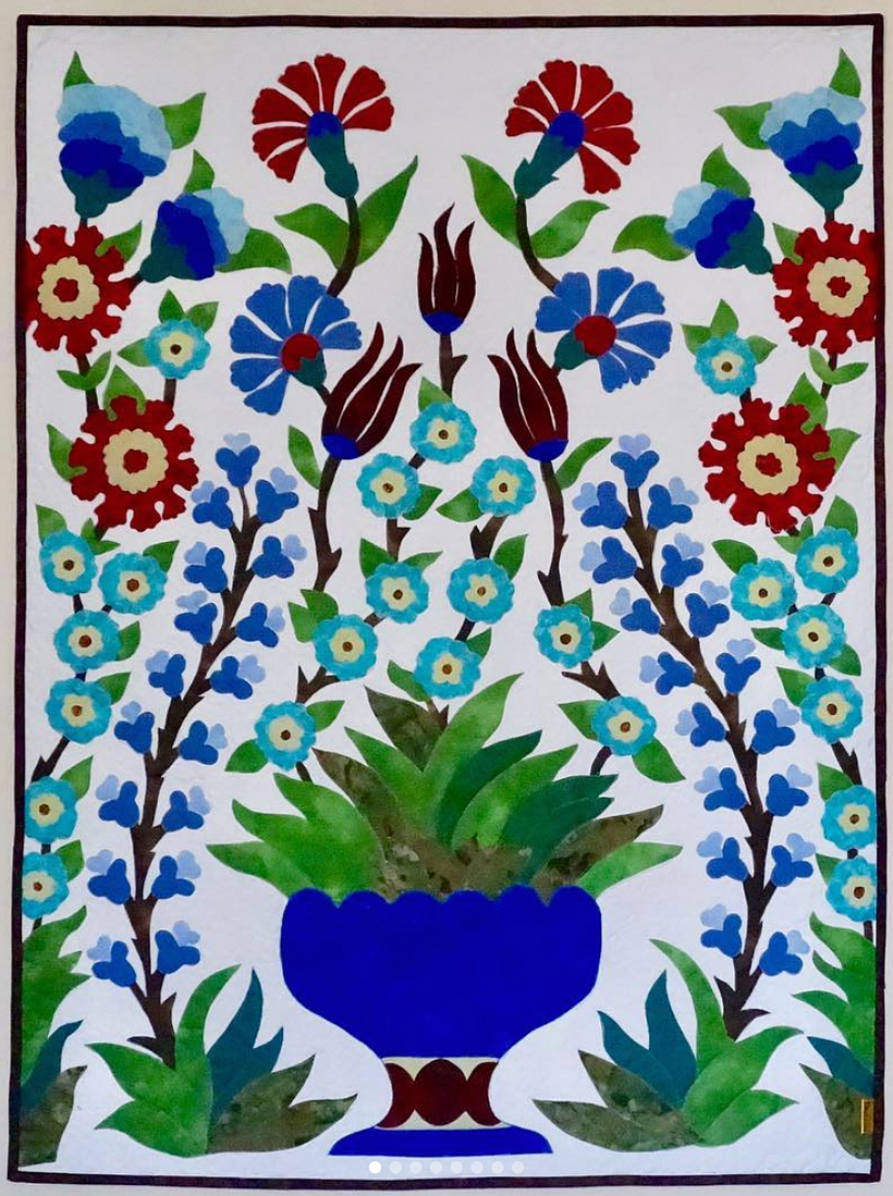 Applique Turkish Vase