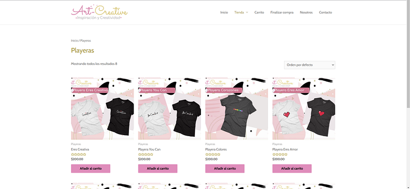 Categoría Playeras