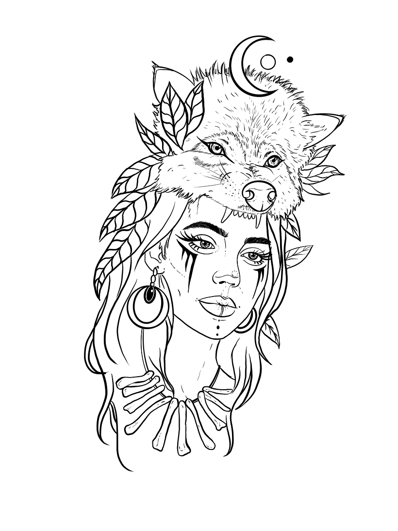 Mi Proyecto del curso: Diseño e ilustración digital de tatuajes con Procreate 1