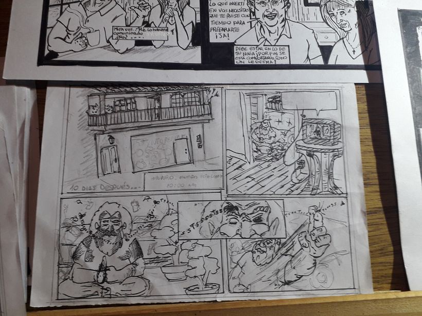 Pagina cuatro, boceto.