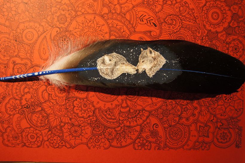 Pareja de lobos