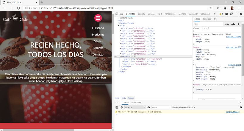 Mi Proyecto del curso: Introducción al Desarrollo Web Responsive con HTML y CSS 0