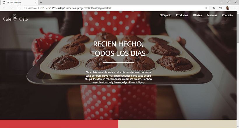 Mi Proyecto del curso: Introducción al Desarrollo Web Responsive con HTML y CSS 5