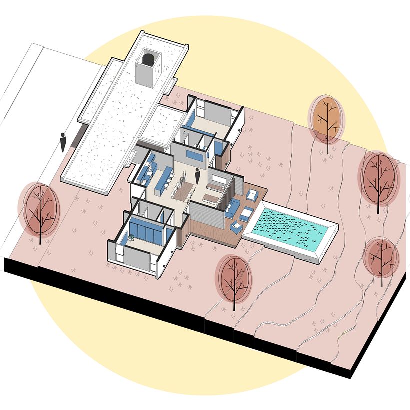 Mi Proyecto del curso: Ilustración digital de proyectos arquitectónicos 1