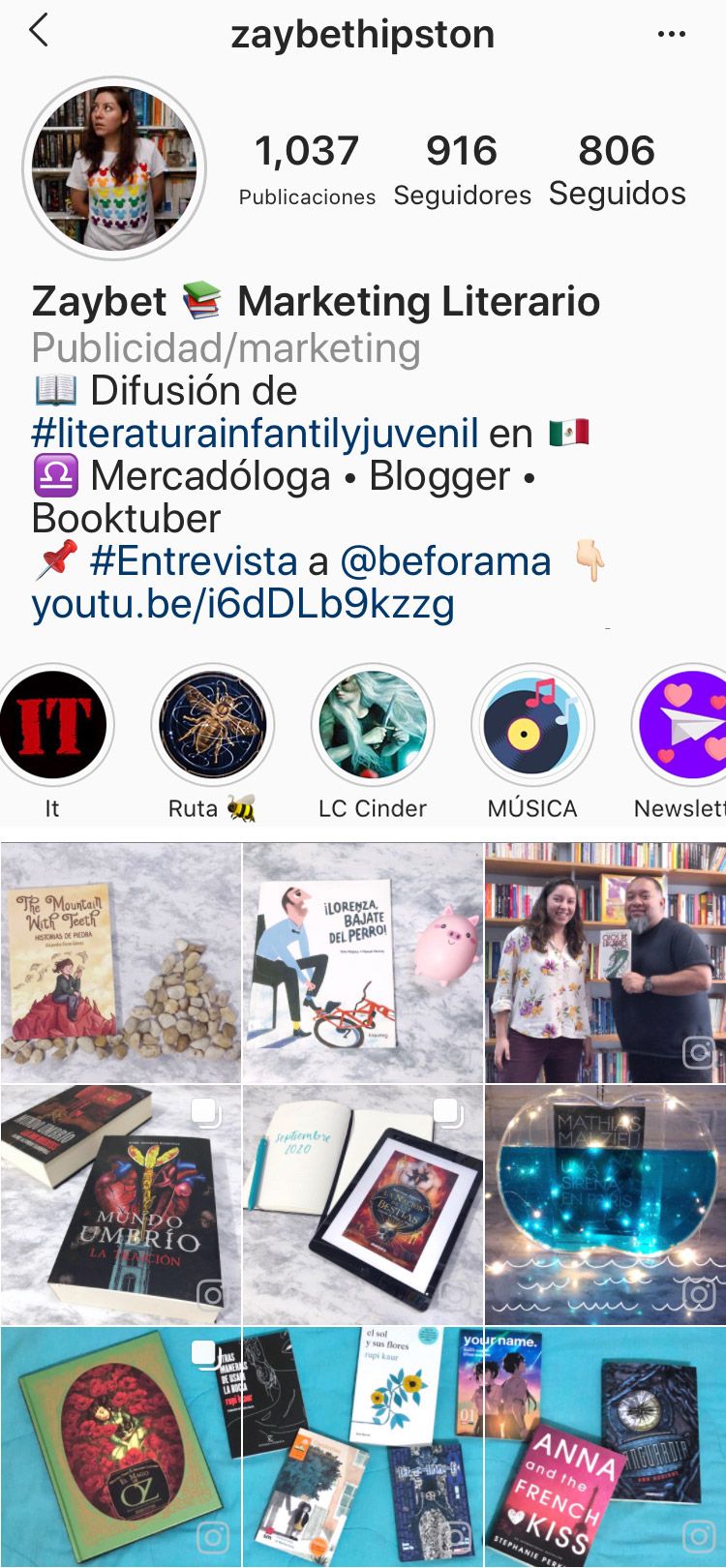 Soy @ZaybetHipston Licenciada en Marketing y apasionada de la literatura por hobbie.