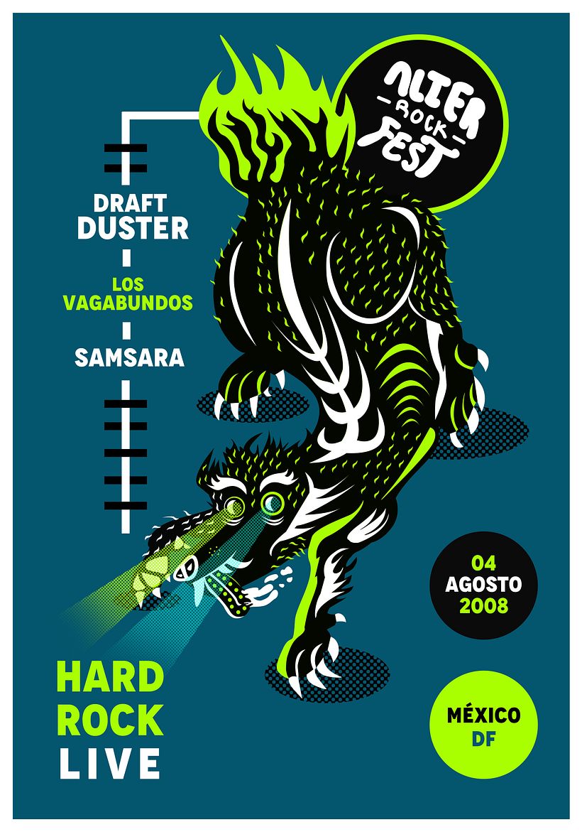 Mi Proyecto del curso: Carteles de rock ilustrados 0