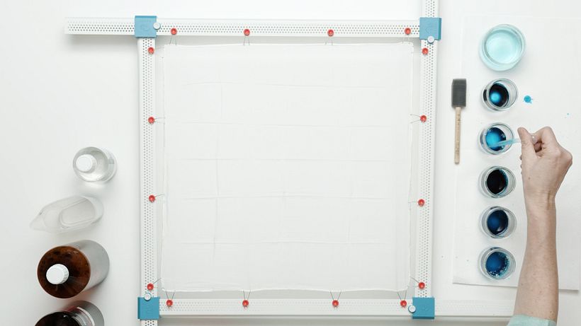 Tutorial Pintura: técnicas de degradado sobre seda 7