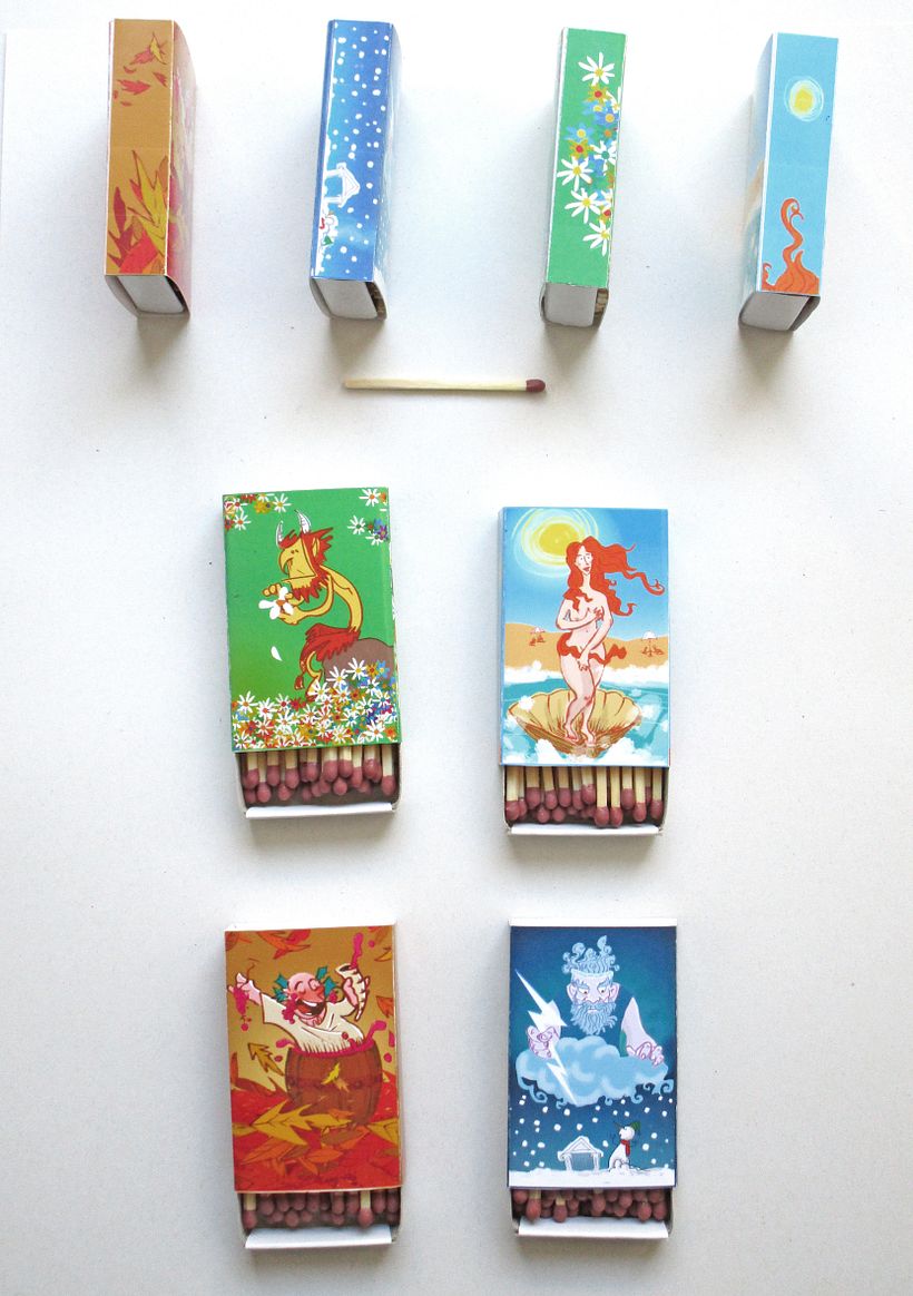 Mythological Four Season Matchboxes 2