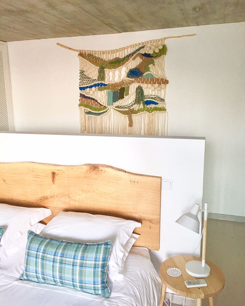 Paraíso Escondido (Turismo Rural) Peças em Macramé com tapeçaria -1