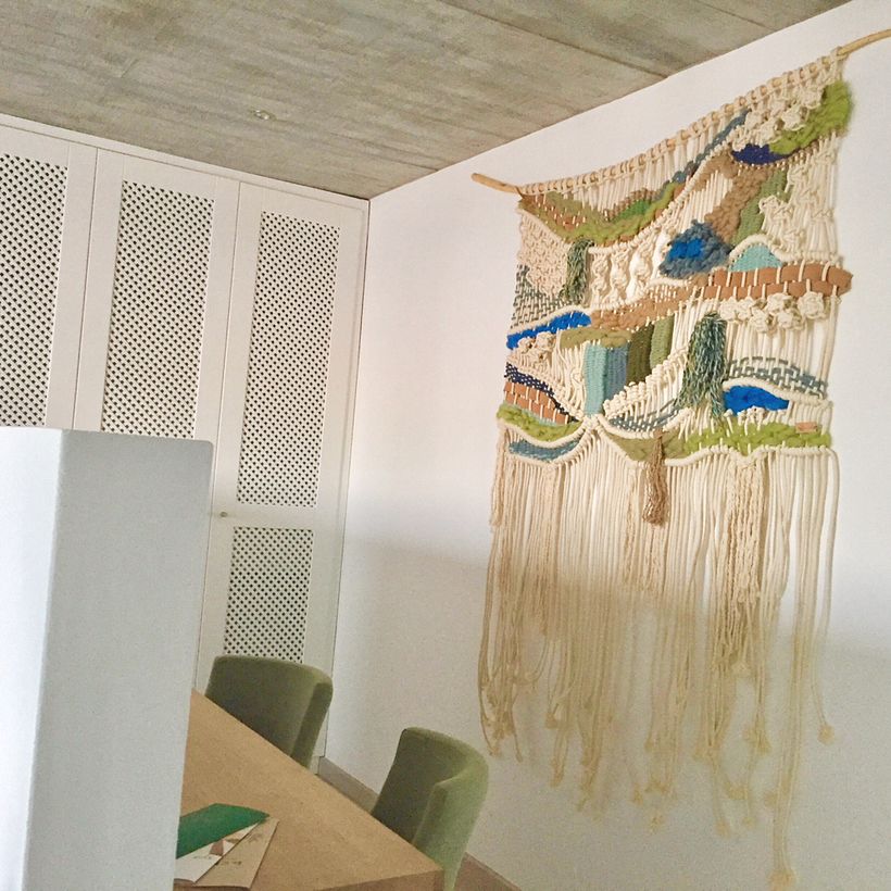 Paraíso Escondido (Turismo Rural) Peças em Macramé com tapeçaria 0