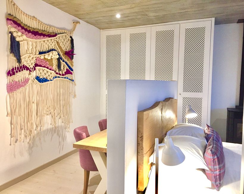 Paraíso Escondido (Turismo Rural) Peças em Macramé com tapeçaria 1