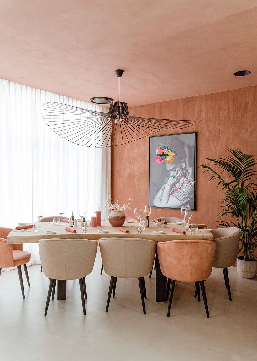 Restaurante Blanco knokke (Bélgica): Peça em Macramé e Tela Bordada 0