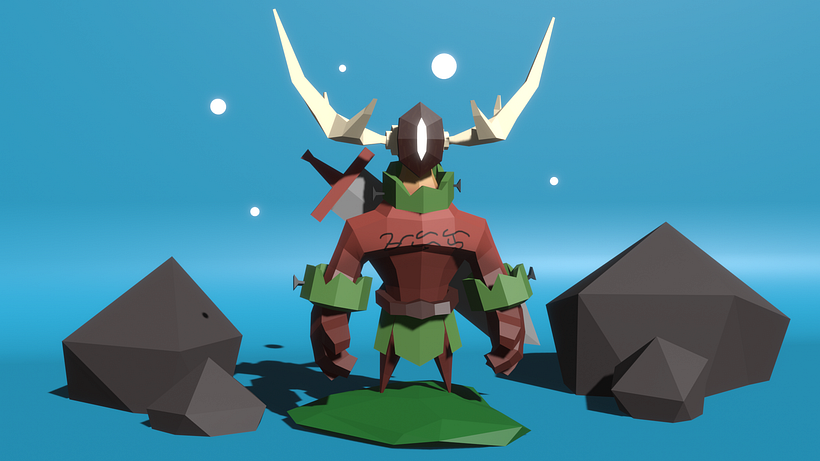 My project in Low Poly Character Modeling for Video Games course 0