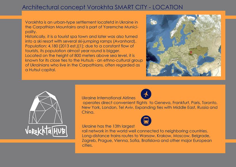 Architectural concept, based on restoration of old sport center in Carpathian mountains - Vorokhta village- west Ukraine 0