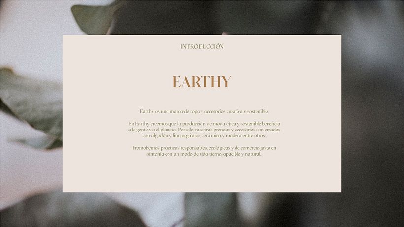 EARTHY | Manual de Marca (Proyecto) 0