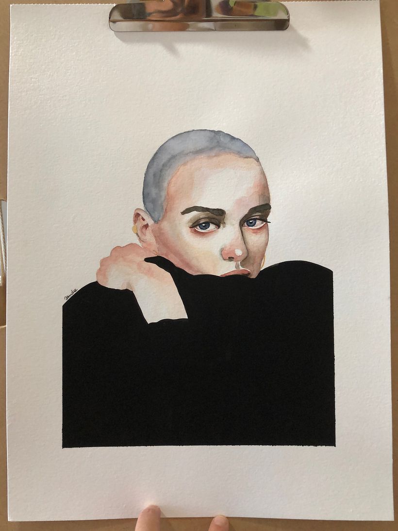 My project in Watercolor Portrait from a Photo course 0