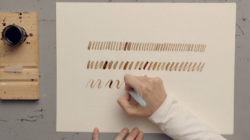 Tutorial Brush Pen: trazos básicos de las letras 11