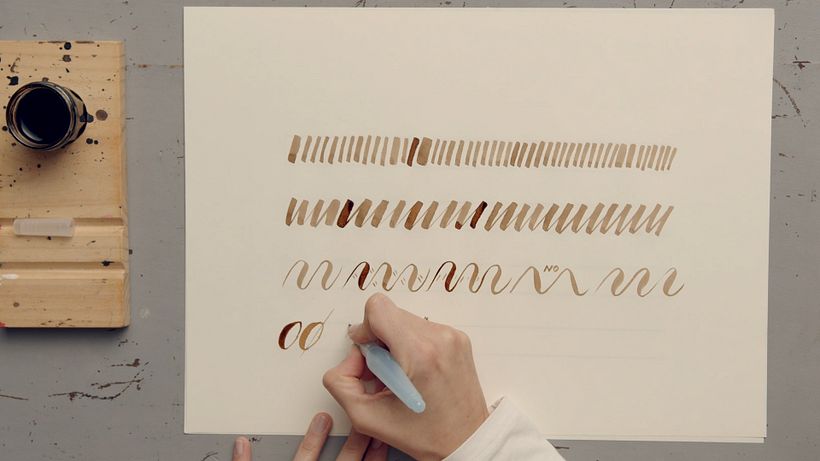 Tutorial Brush Pen: trazos básicos de las letras 13