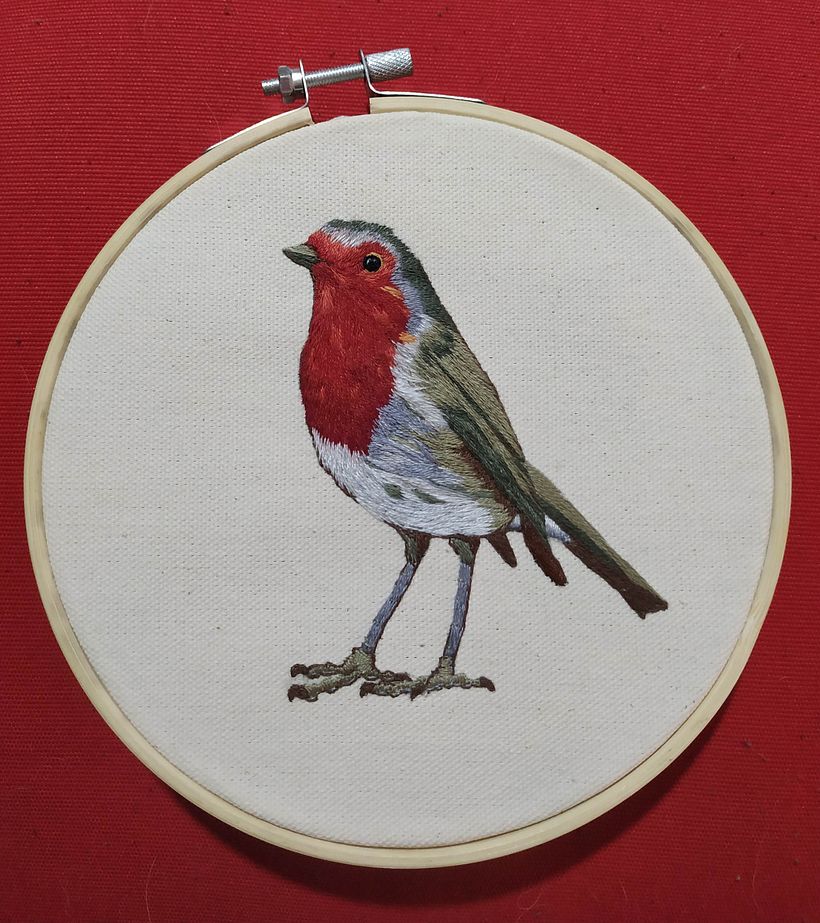 Mi Proyecto del curso: Pintar con hilo: técnicas de ilustración textil -1