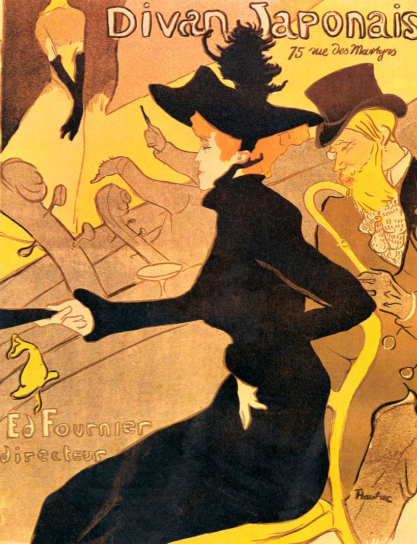 'Divan Japonais' poster, by Toulouse-Lautrec