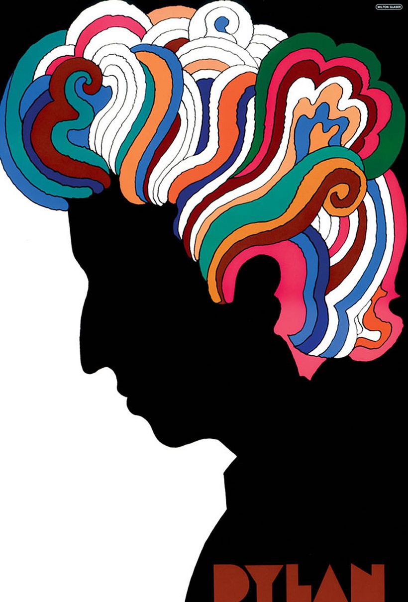 'Bob Dylan' poster, by Milton Glaser