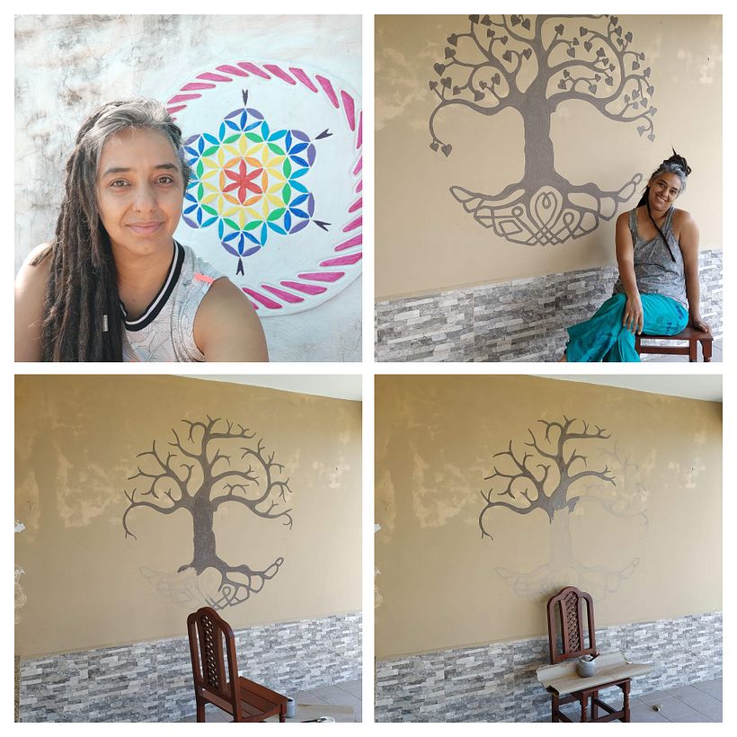 Murales de la Vida. Arbol y Flor