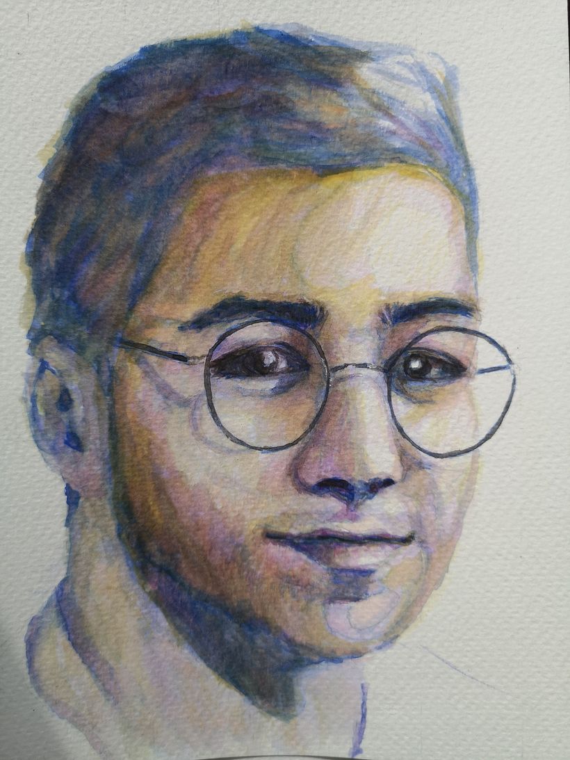 My project in Artistic Portrait with Watercolors course 0