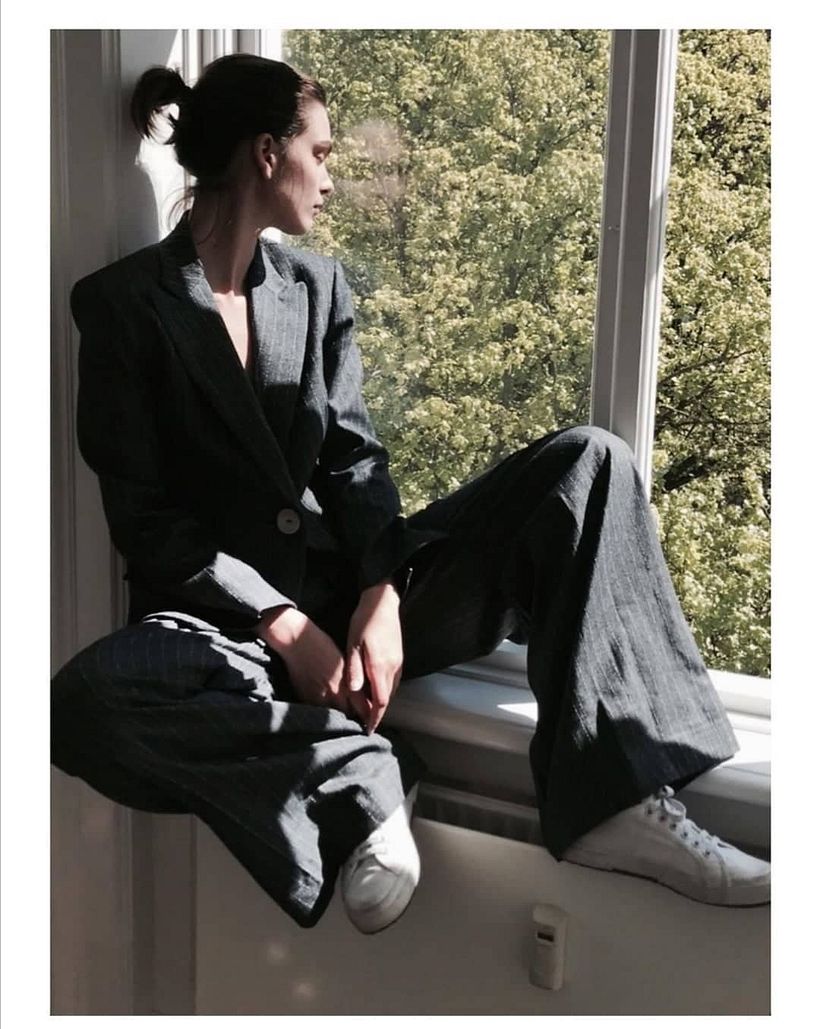 I was always inspired by casual suits and also I feel soo me while wearing one of them.