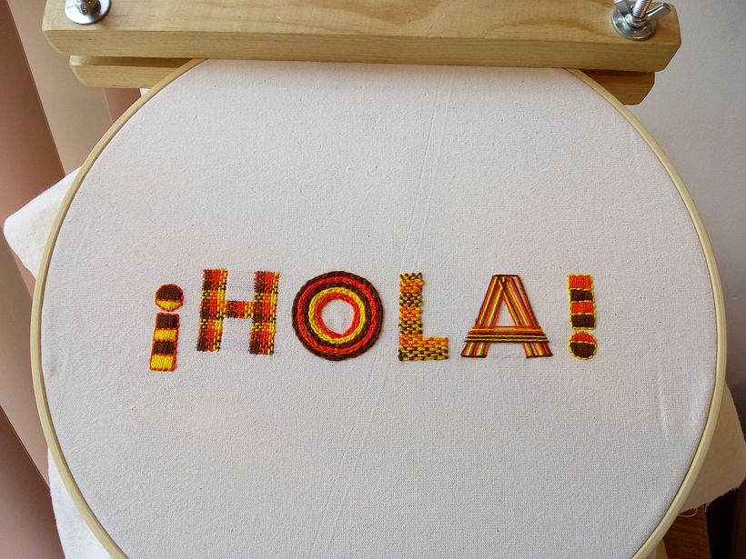 Mi Proyecto del curso: Letras bordadas: el hilo como herramienta gráfica 0