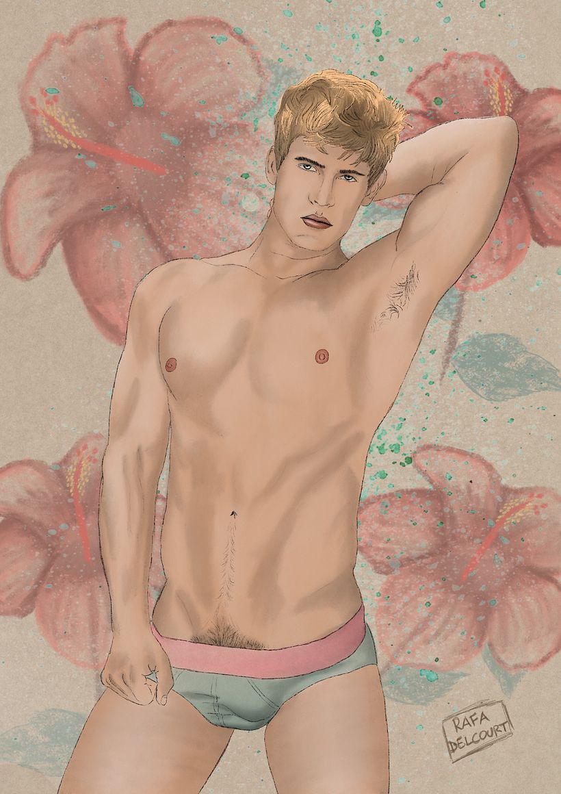 Modelo Dolph Lambert por Rafael Delcourt