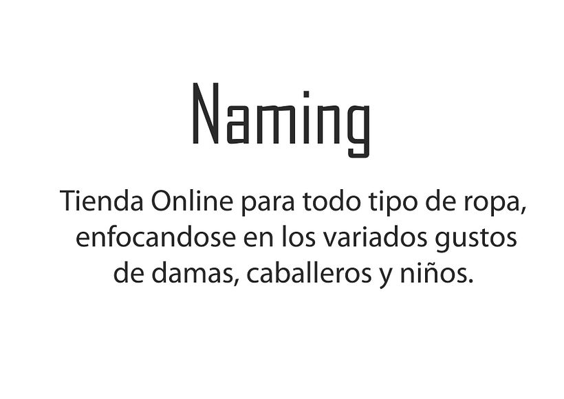 PROYECTO NAMING PARA TIENDA DE ROPA ONLINE  0