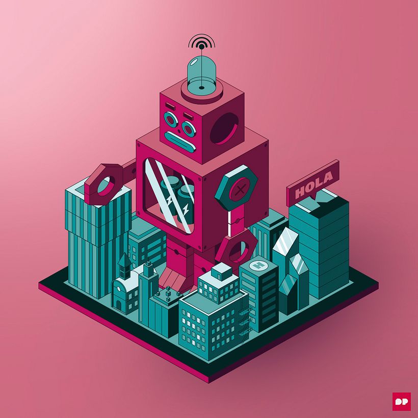 Mi Proyecto del curso: Ilustración vectorial isométrica desde cero 4