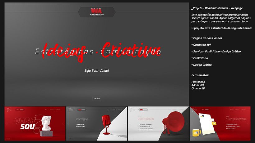 Meu projeto do curso: Direção de arte digital - Wladimir Miranda 0