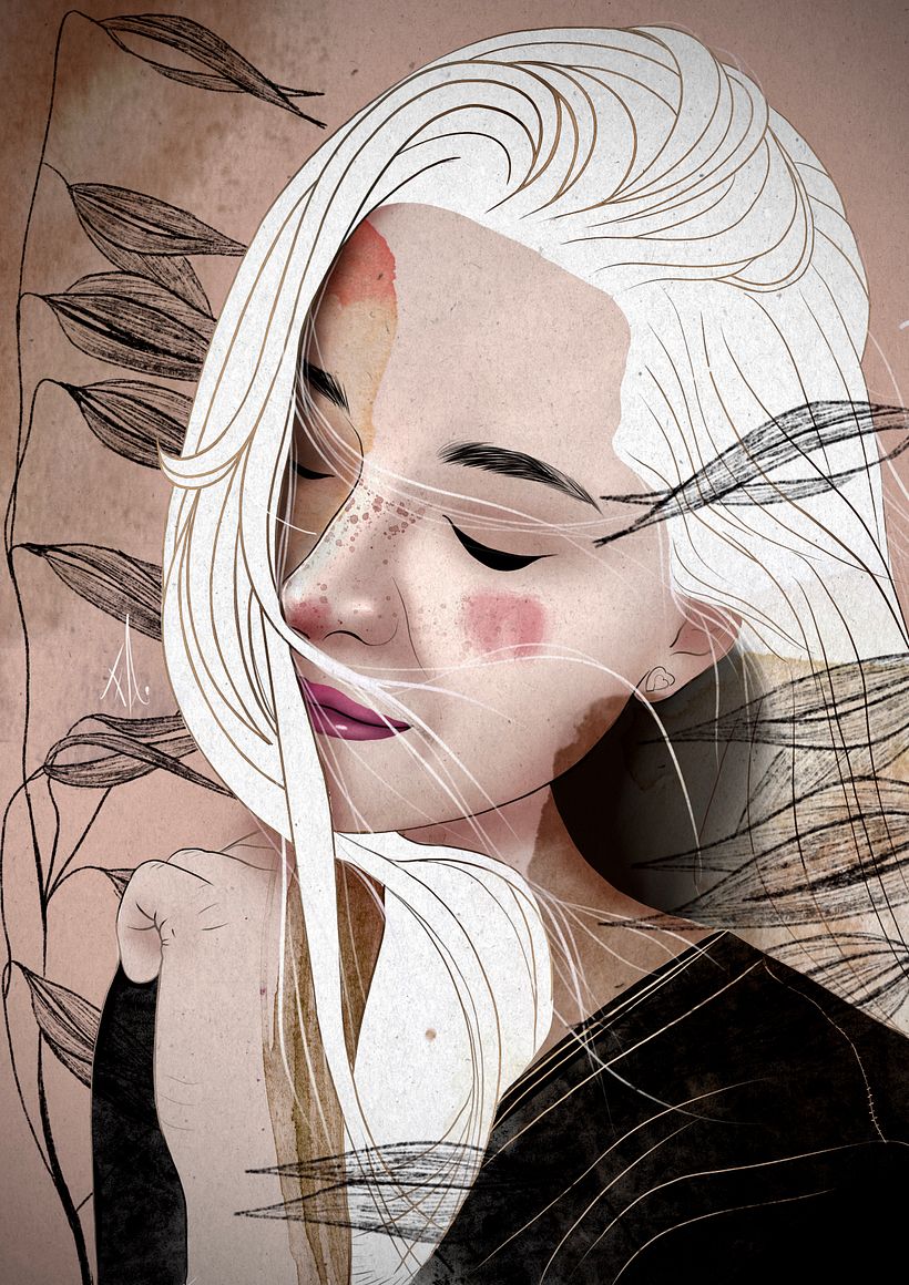 Mi Proyecto del curso: Retrato ilustrado con Procreate 1