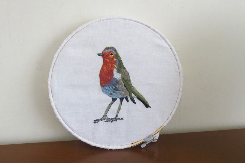 Mi Proyecto del curso: Pintar con hilo: técnicas de ilustración textil -1