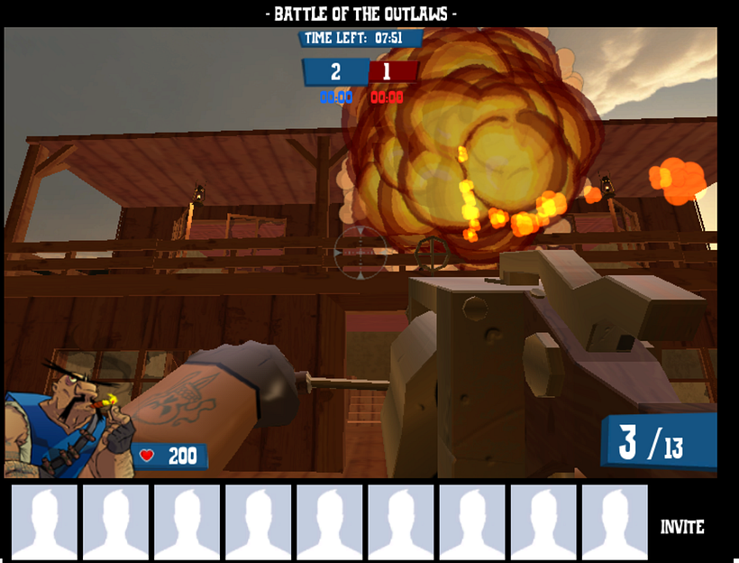 Battle of the outlaws (multiplayer unpublished prototype) 3