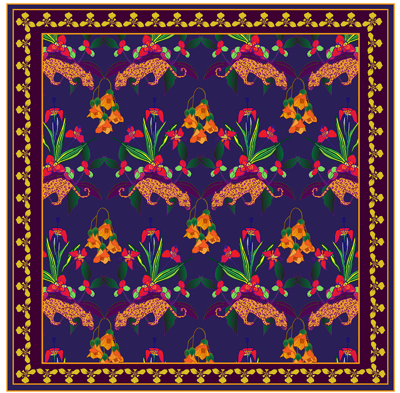 This is my final project. This design is inspired by the Venezuelan floral and fauna 
