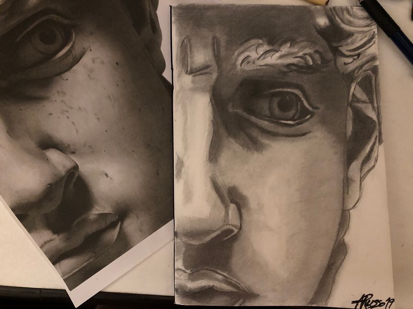 Pencil draw on simple paper